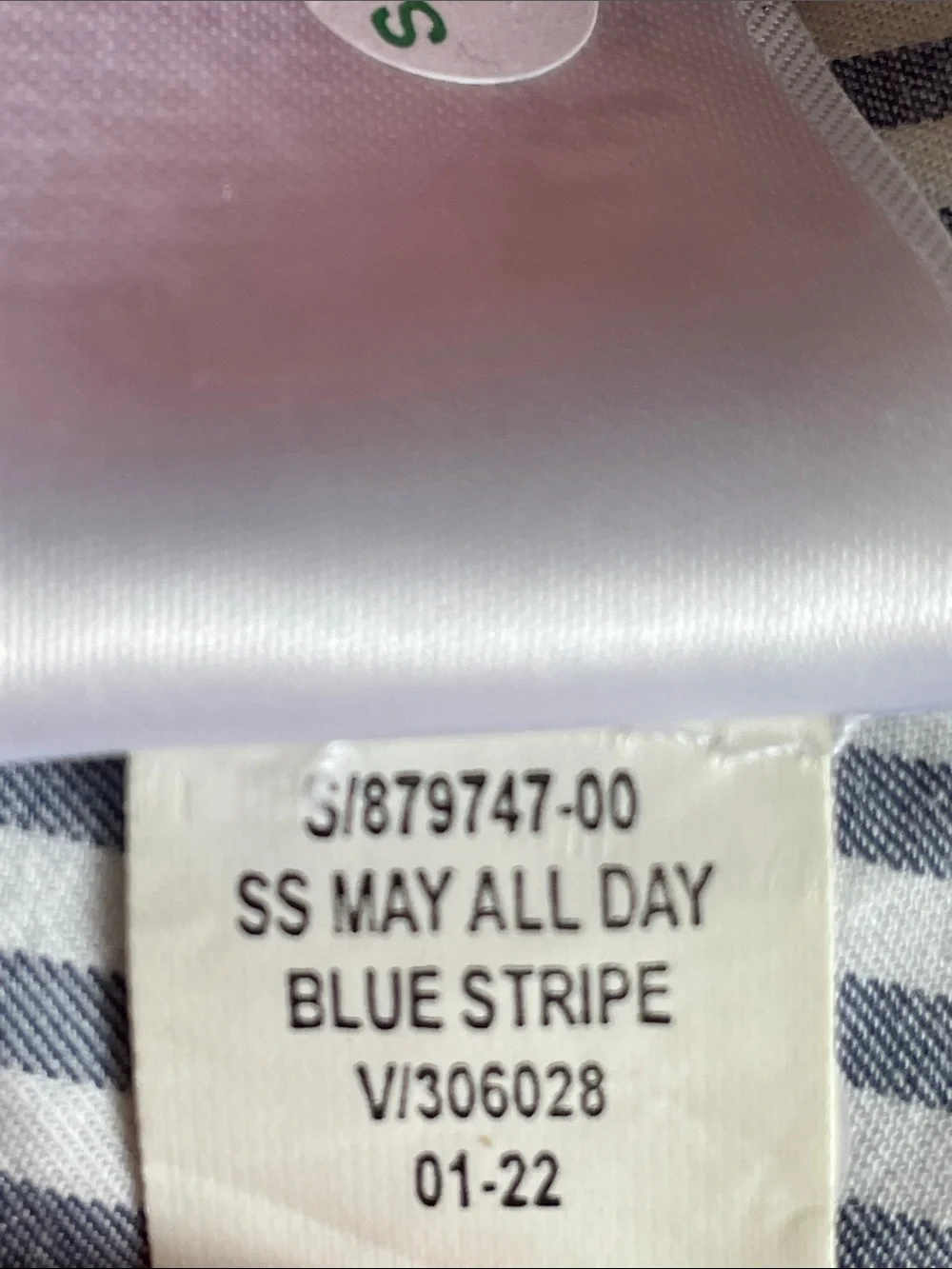 Old Navy Blue and White Striped Square-Neck Peplum Blouse